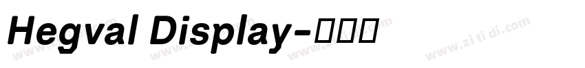 Hegval Display字体转换